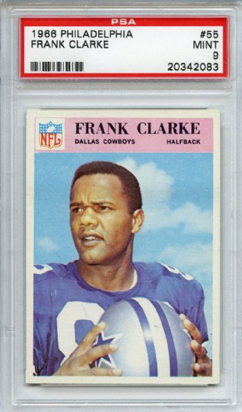 1966 Philadelphia 55 Frank Clarke PSA MINT 9
