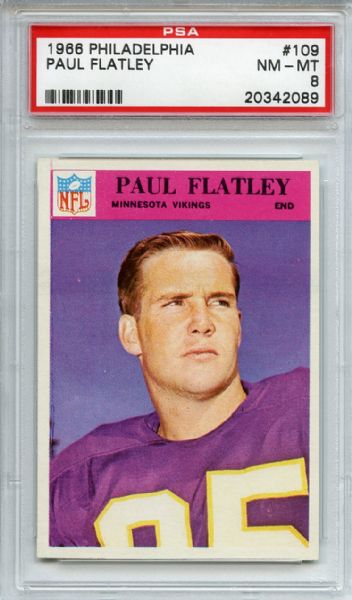 1966 Philadelphia 109 Paul Flatley PSA MM-MT 8