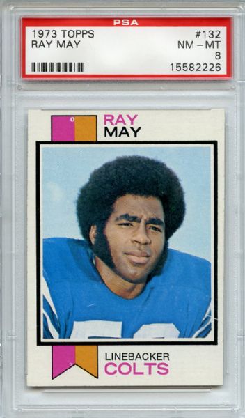 1973 Topps 132 Ray May PSA NM-MT 8