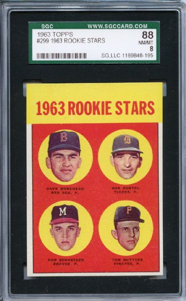 1963 Topps 299 Rookie Stars SGC NM/MT 88 / 8
