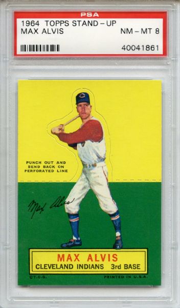 1964 Topps Stand-Up Max Alvis PSA NM-MT 8