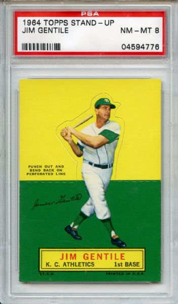 1964 Topps Stand-Up Jim Gentile PSA NM-MT 8