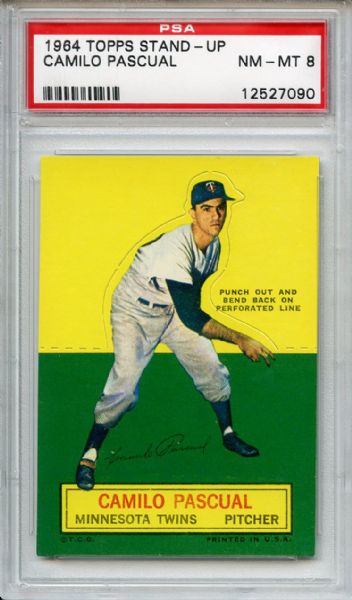1964 Topps Stand-Up Camilo Pascual PSA NM-MT 8