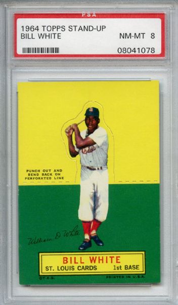 1964 Topps Stand-Up Bill White PSA NM-MT 8