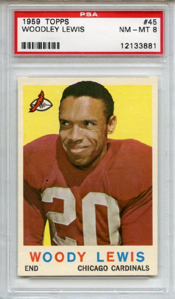 1959 Topps 45 Woodley Lewis PSA NM-MT 8