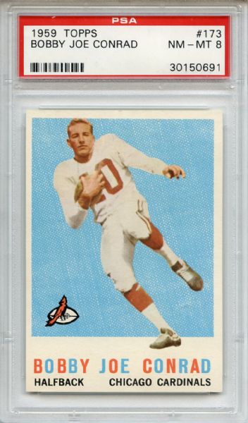 1959 Topps 173 Bobby Joe Conrad PSA NM-MT 8