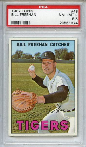 1967 Topps 48 Bill Freehan PSA NM-MT+ 8.5