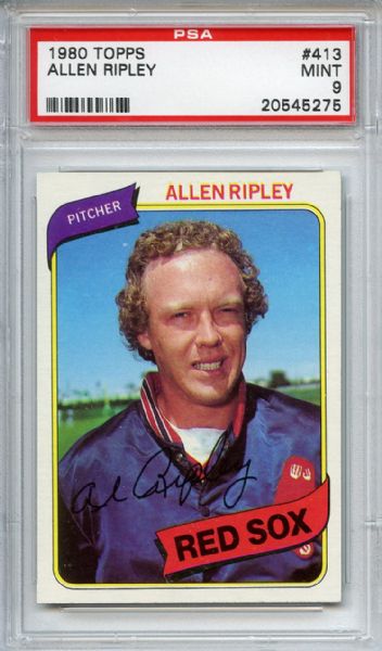 1980 Topps 413 Allen Ripley PSA MINT 9