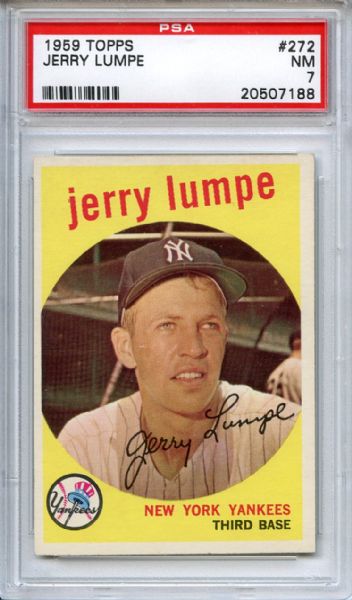 1959 Topps 272 Jerry Lumpe PSA NM 7