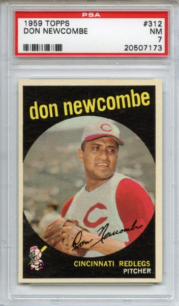 1959 Topps 312 Don Newcombe PSA NM 7