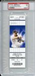 2011 New York Yankees July 9 Ticket Derek Jeter 3000th Hit PSA MINT 9