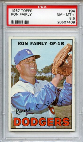 1967 Topps 94 Ron Fairly PSA NM-MT+ 8.5