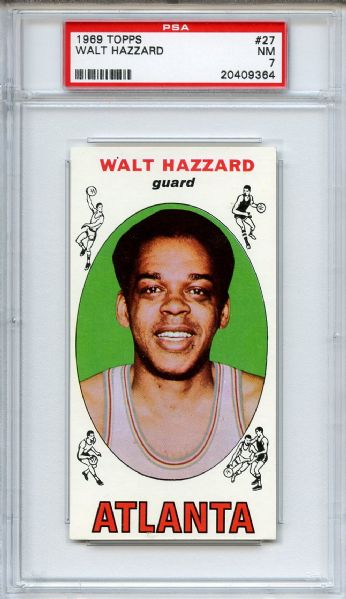 1969 Topps 27 Walt Hazzard PSA NM 7