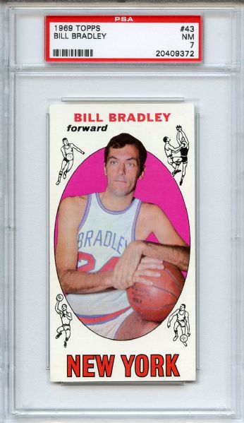 1969 Topps 43 Bill Bradley Rookie PSA NM 7