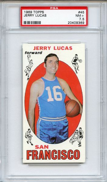1969 Topps 45 Jerry Lucas Rookie PSA NM+ 7.5