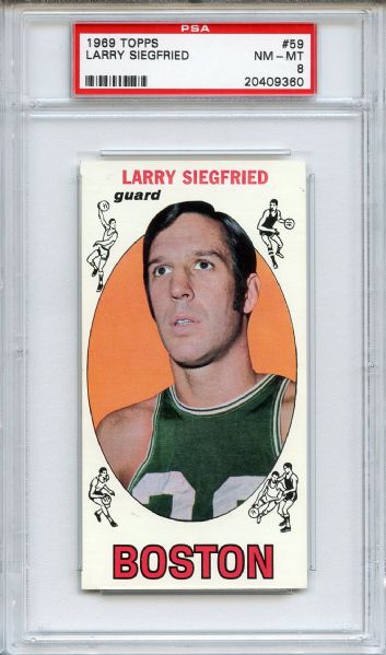 1969 Topps 59 Larry Siegfried PSA NM-MT 8