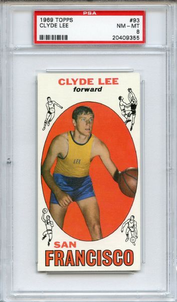 1969 Topps 93 Clyde Lee PSA NM-MT 8