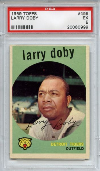 1959 Topps 455 Larry Doby PSA EX 5