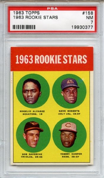 1963 Topps 158 Rookie Stars PSA NM 7