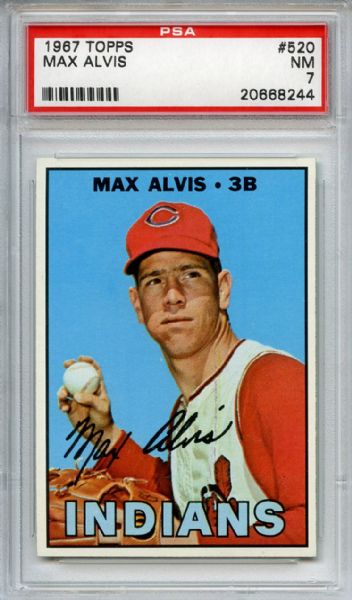 1967 Topps 520 Max Alvis PSA NM 7