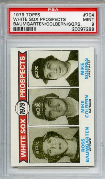 1979 Topps 704 White Sox Rookies PSA MINT 9