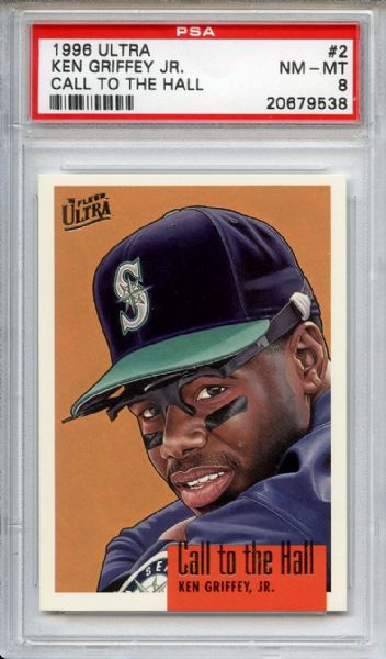 1996 Ultra Call to the Hall 2 Ken Griffey Jr PSA NM-MT 8