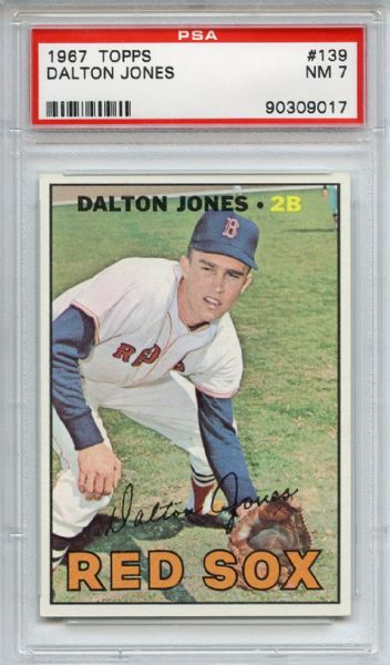 1967 Topps 139 Dalton Jones PSA NM 7