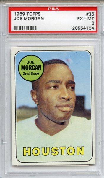 1969 Topps 35 Joe Morgan PSA EX-MT 6