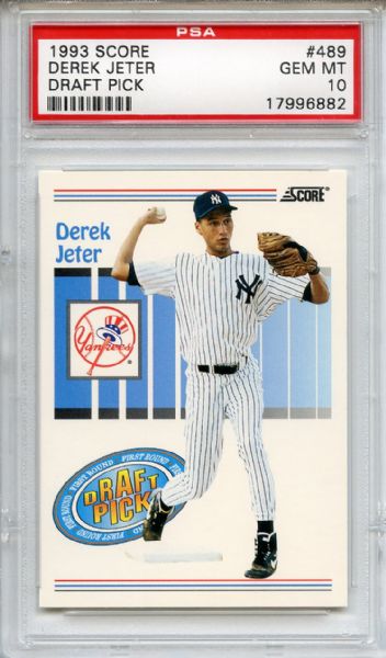 1993 Score Derek Jeter Rookie PSA GEM MT 10