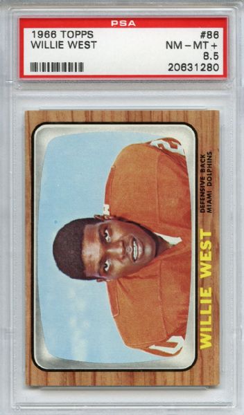 1966 Topps 86 Willie West PSA NM-MT+ 8.5