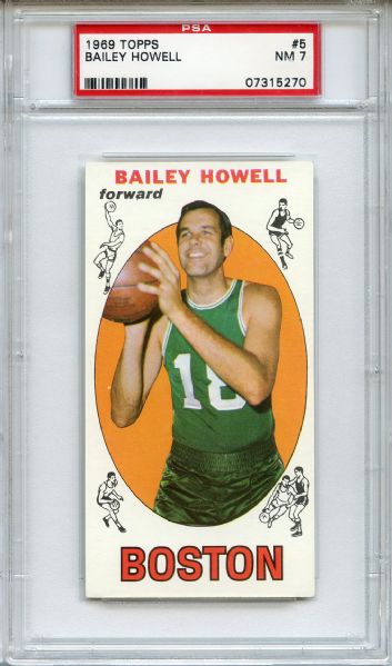 1969 Topps 5 Bailey Howell PSA NM 7