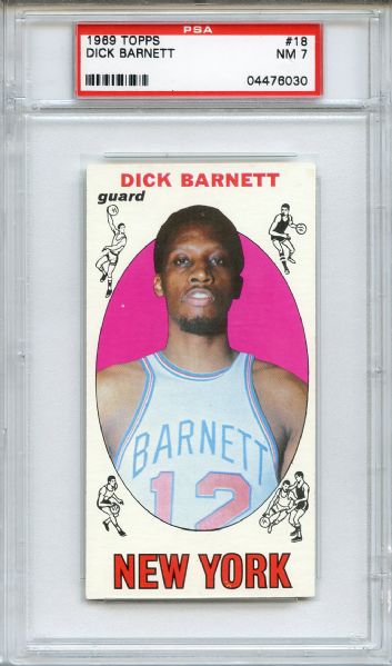 1969 Topps 16 Dick Barnett PSA NM 7