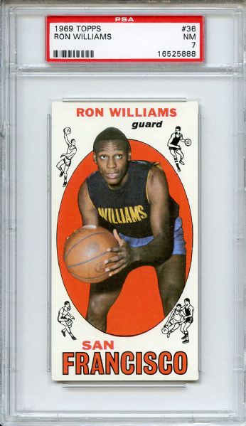 1969 Topps 36 Ron Williams PSA NM 7