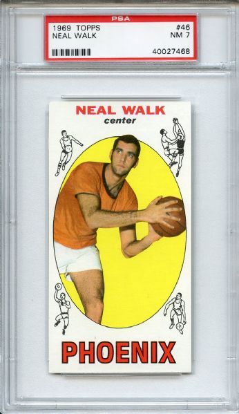 1969 Topps 46 Neal Walk PSA NM 7