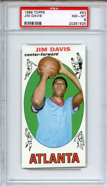 1969 Topps 53 Jim Davis PSA NM-MT 8