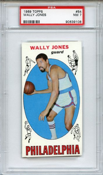 1969 Topps 54 Wally Jones PSA NM 7