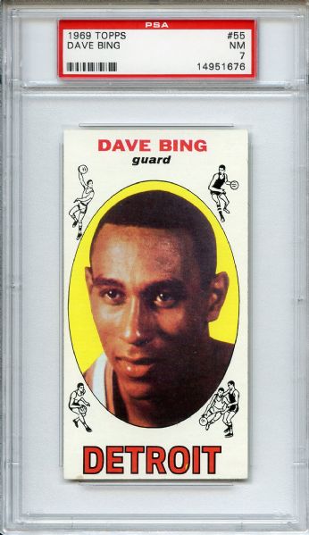 1969 Topps 55 Dave Bing PSA NM 7
