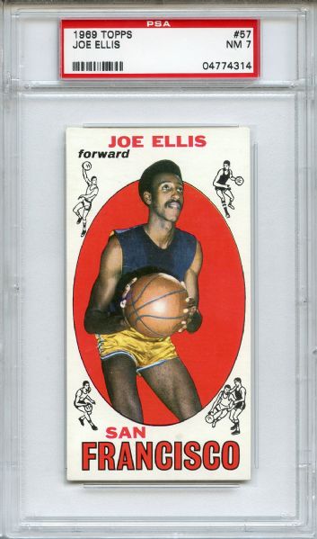 1969 Topps 57 Joe Ellis PSA NM 7
