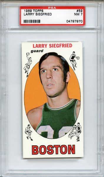 1969 Topps 59 Larry Siegfried PSA NM 7