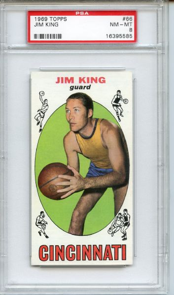 1969 Topps 66 Jim King PSA NM-MT 8