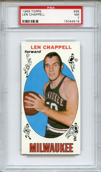 1969 Topps 68 Len Chappell PSA NM 7