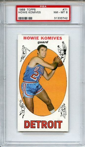 1969 Topps 71 Howie Komives PSA NM-MT 8