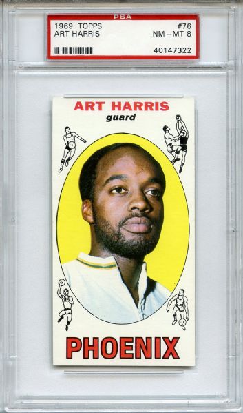 1969 Topps 76 Art Harris PSA NM-MT 8