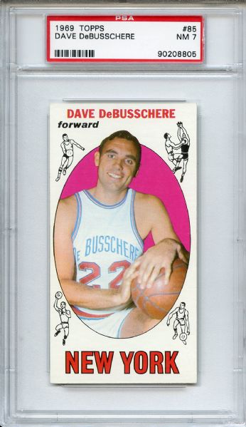1969 Topps 85 Dave DeBusschere PSA NM 7