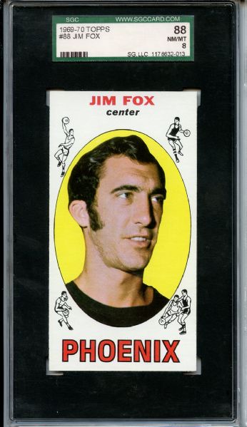 1969 Topps 88 Jim Fox SGC NM/MT 88 / 8