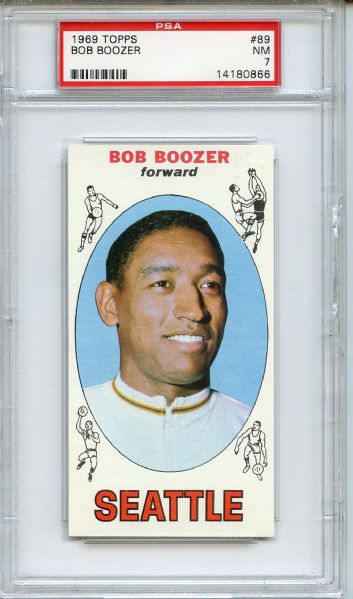 1969 Topps 89 Bob Boozer PSA NM 7