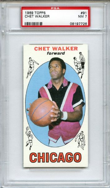 1969 Topps 91 Chet Walker PSA NM 7