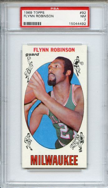 1969 Topps 92 Flynn Robinson PSA NM 7
