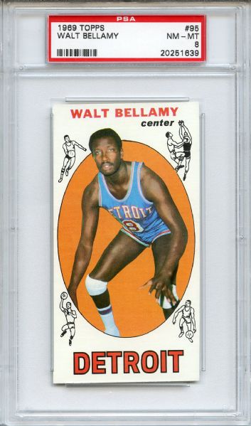 1969 Topps 95 Walt Bellamy PSA NM-MT 8