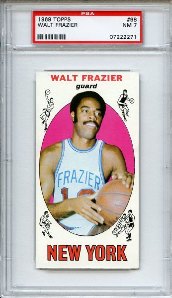1969 Topps 98 Walt Frazier Rookie PSA NM 7